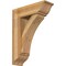 Ekena Millwork Thorton Traditional Rough Sawn Bracket w/ Offset Brace, Western Red Cedar, 8"W x 24"D x 32"H BKT0806X24X32THR01RWR - alternate 1